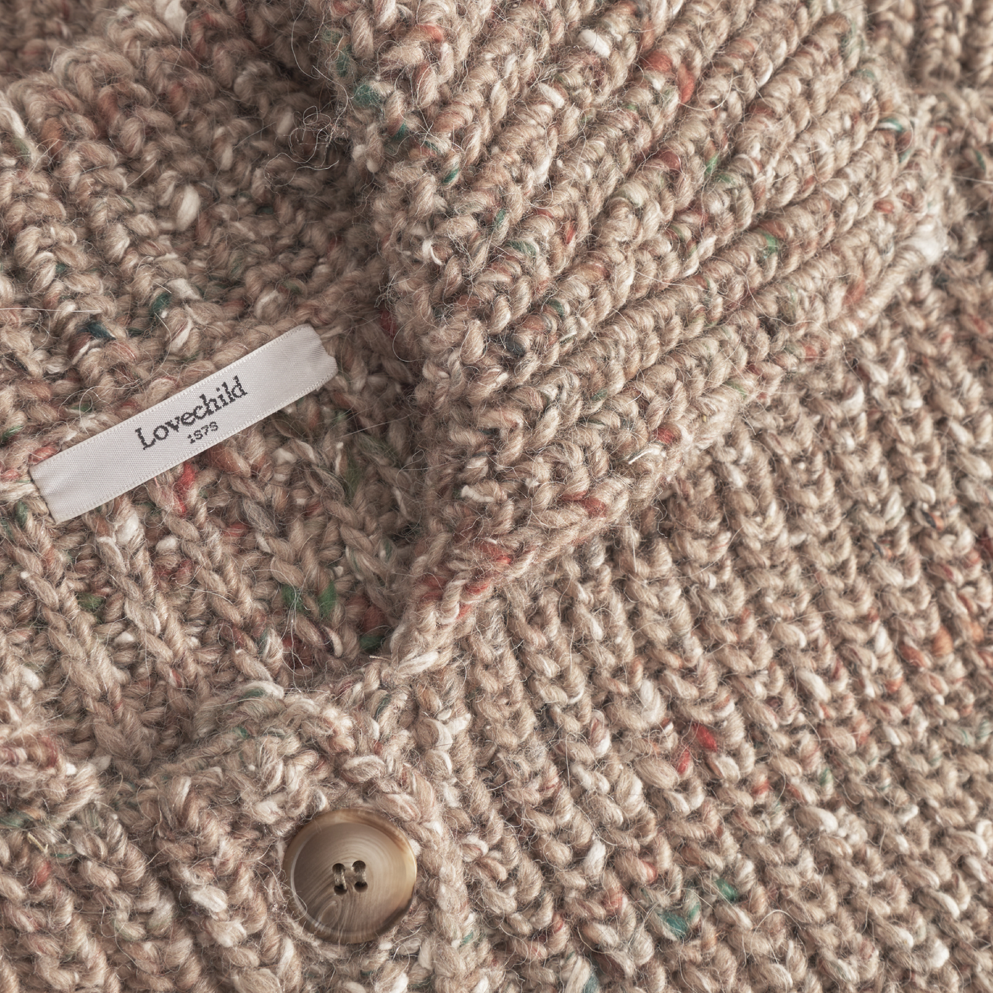 Lola Cardigan, Beige Paella