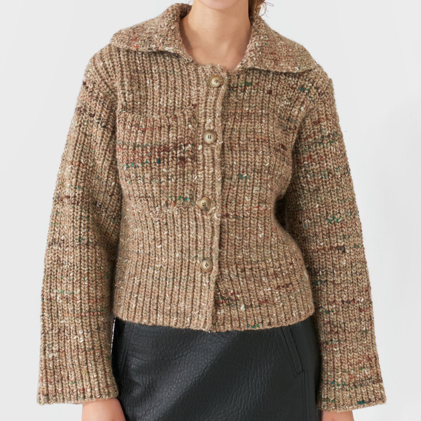 Lola Cardigan, Beige Paella