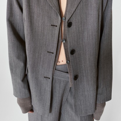 Nigella Blazer, Grey Melange