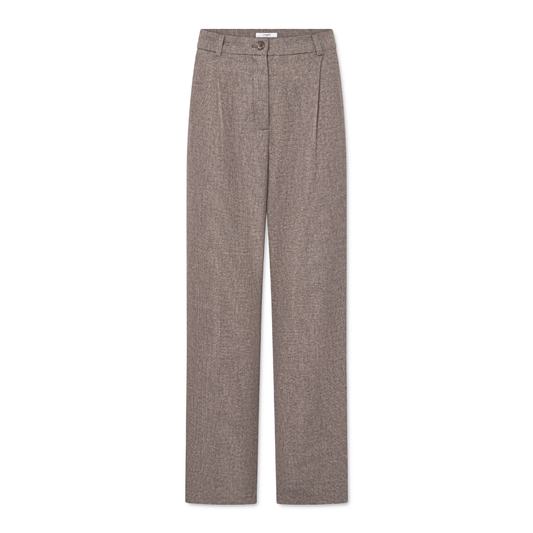 Lucas Pants, Beige Houndstooth