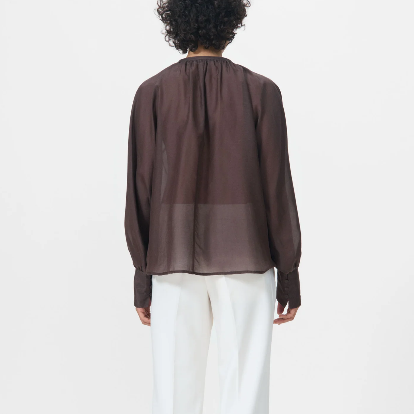 Allona Blouse, Chestnut