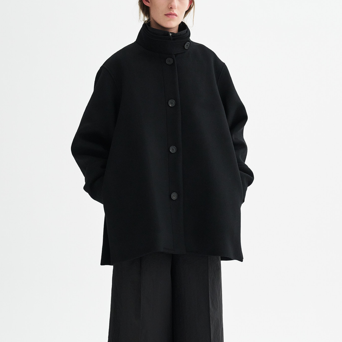 Julia Wool Coat, Black