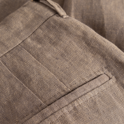 Pennie Linen Hemp Shorts, Wood