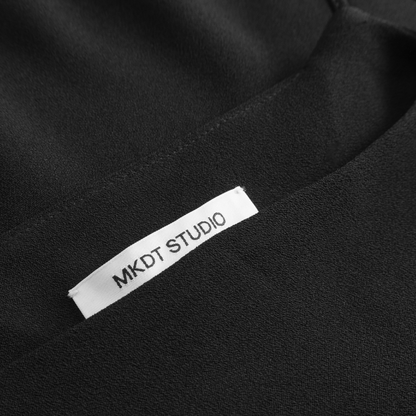 Tatianna Crepe Georgette Top, Black