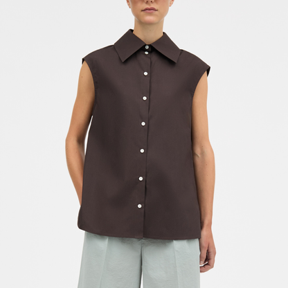 Somi Signaturepoplin Skjorte, After Dark