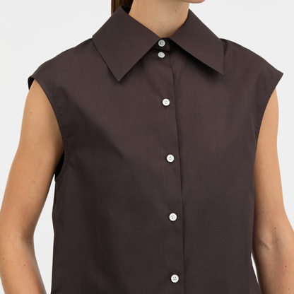 Somi Signaturepoplin Skjorte, After Dark