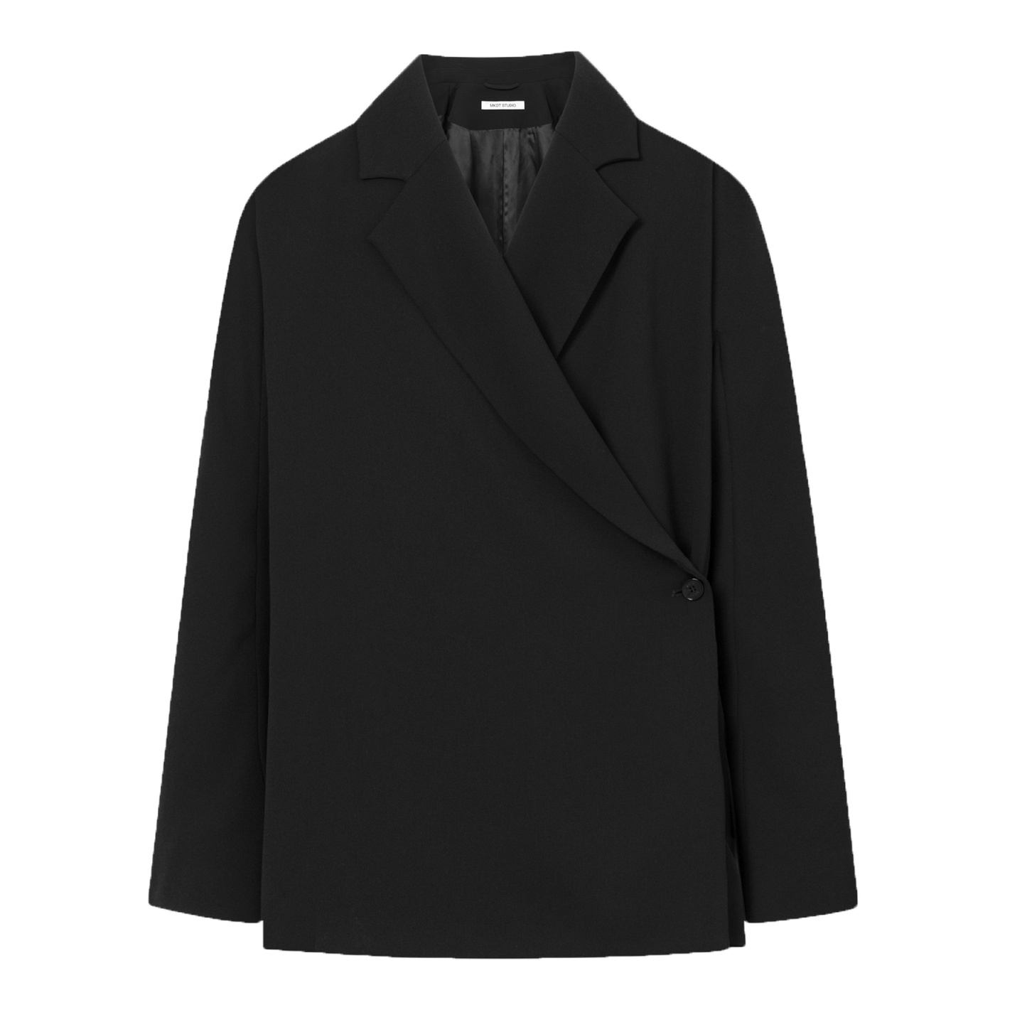 Josetta Crepe Georgette Blazer, Sort