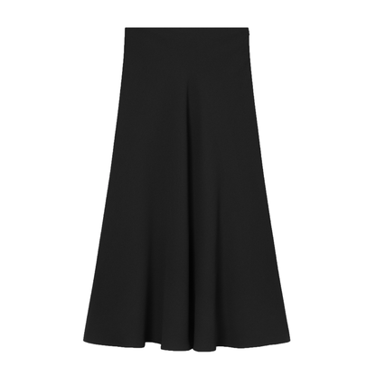 Nimo Crepe Georgette Nederdel, Sort