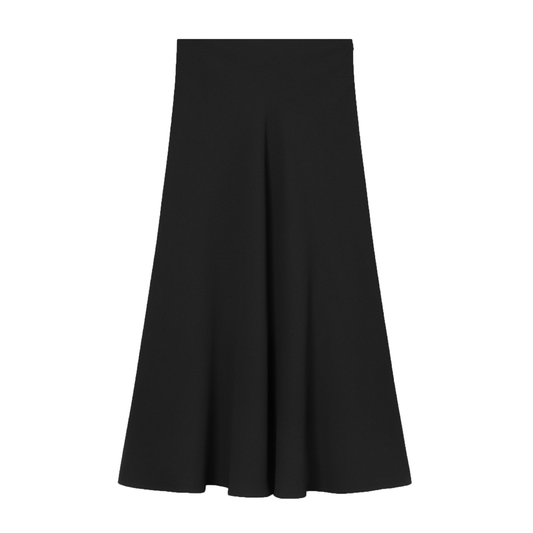 Nimo Crepe Georgette Nederdel, Sort