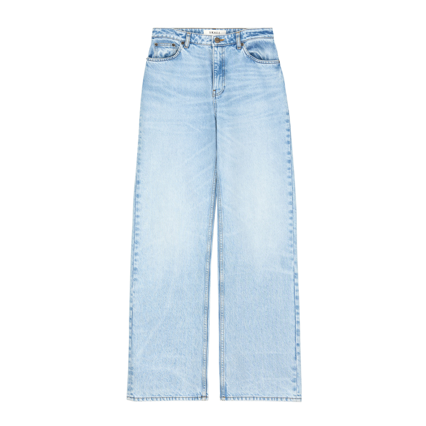 Maddy Straight Jeans, Worn Light Blue