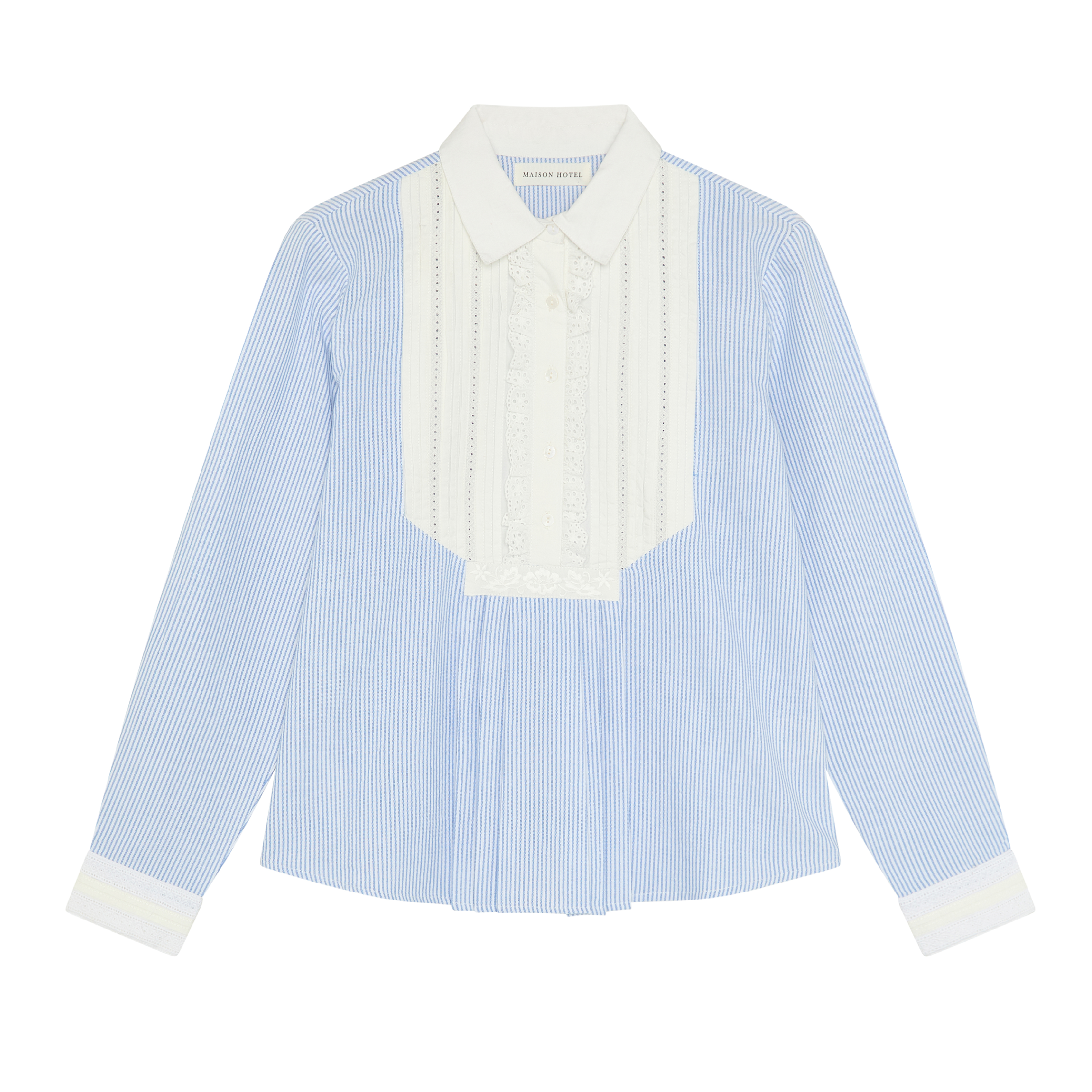 Charlotte Shirt, Blanc Bleu