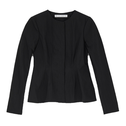 Julienne Crinkle Tech Blazer, Black