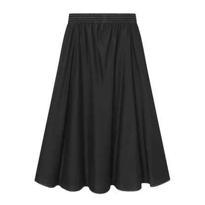 Nanda Sheer Cotton Nederdel, Black
