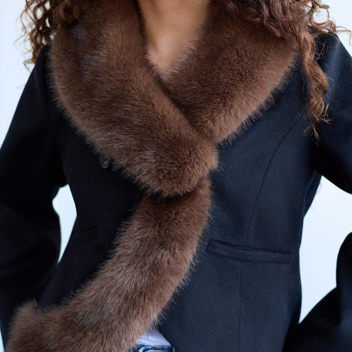 Sloane Jacket, Black/Brown