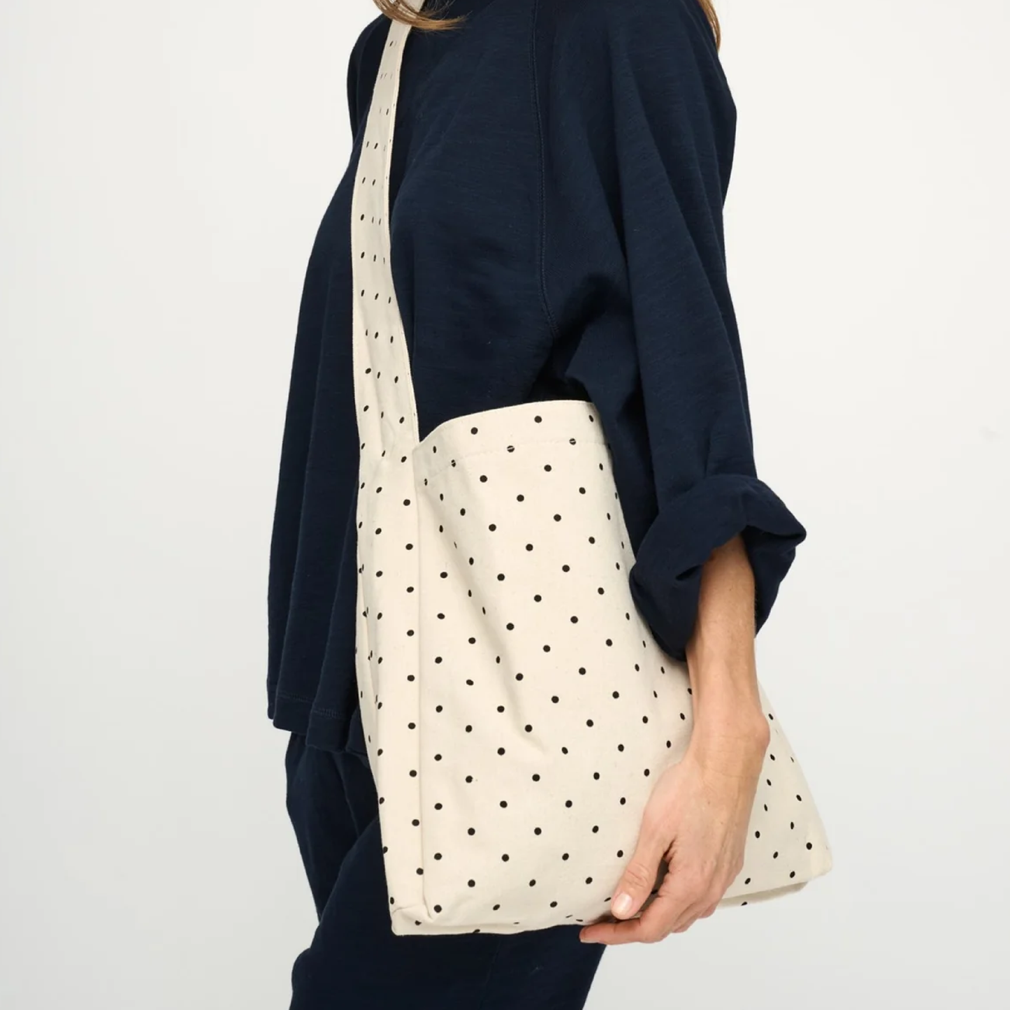 Moshi Dotted Crossbody Taske, Ecru/Black Dots