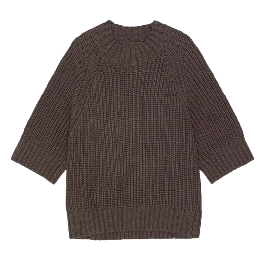 Change Rib Knit, Stone Brown