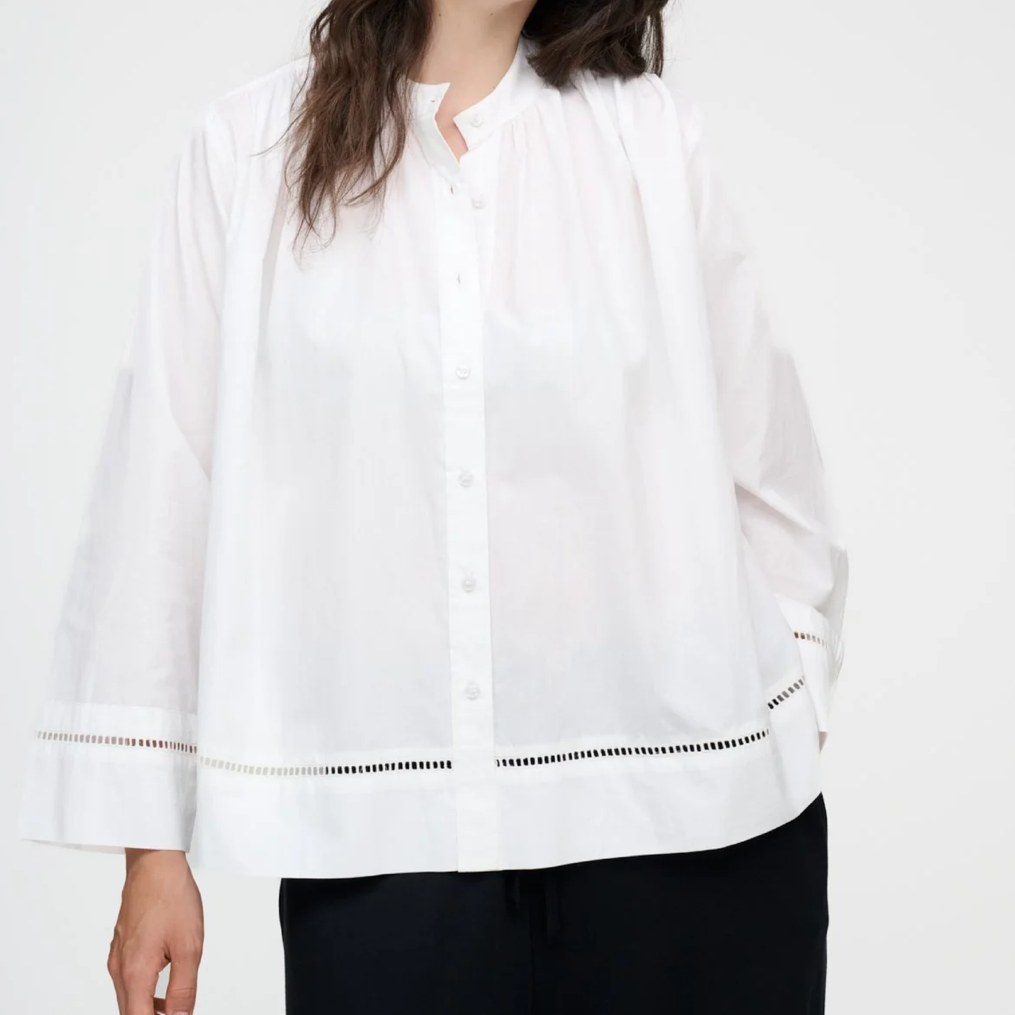 July Poplin Shirt, White