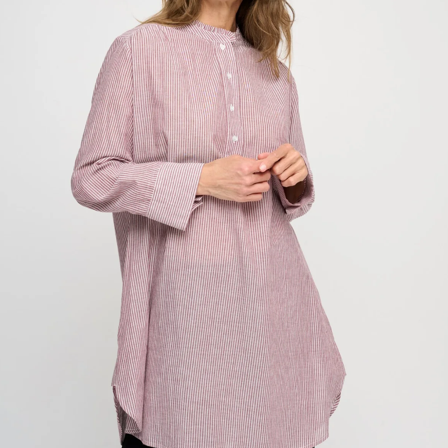 Remain Shirt dress, Ecru/Green