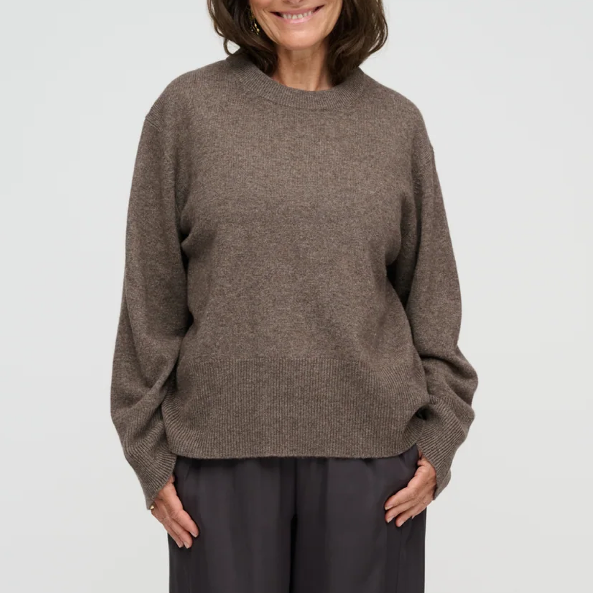 Vega Knit Merino, Brown Melange