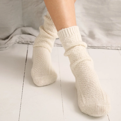 Winter Socks, Ecru