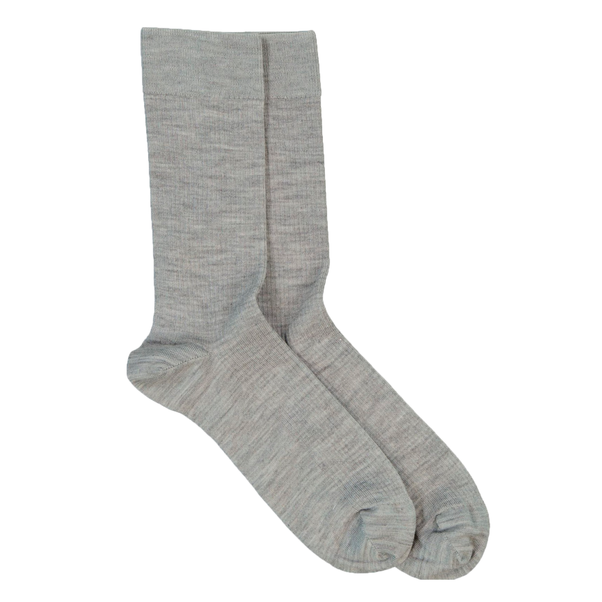 Merino Fine Crew Strømper, Light Grey