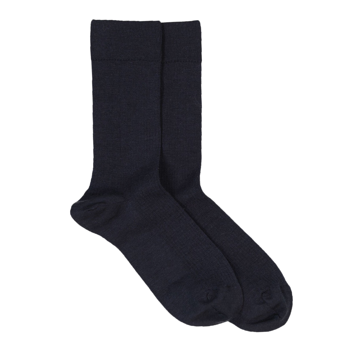 Merino Fine Crew Strømper, Navy