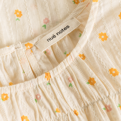 Atticus Top, Orange Flowers