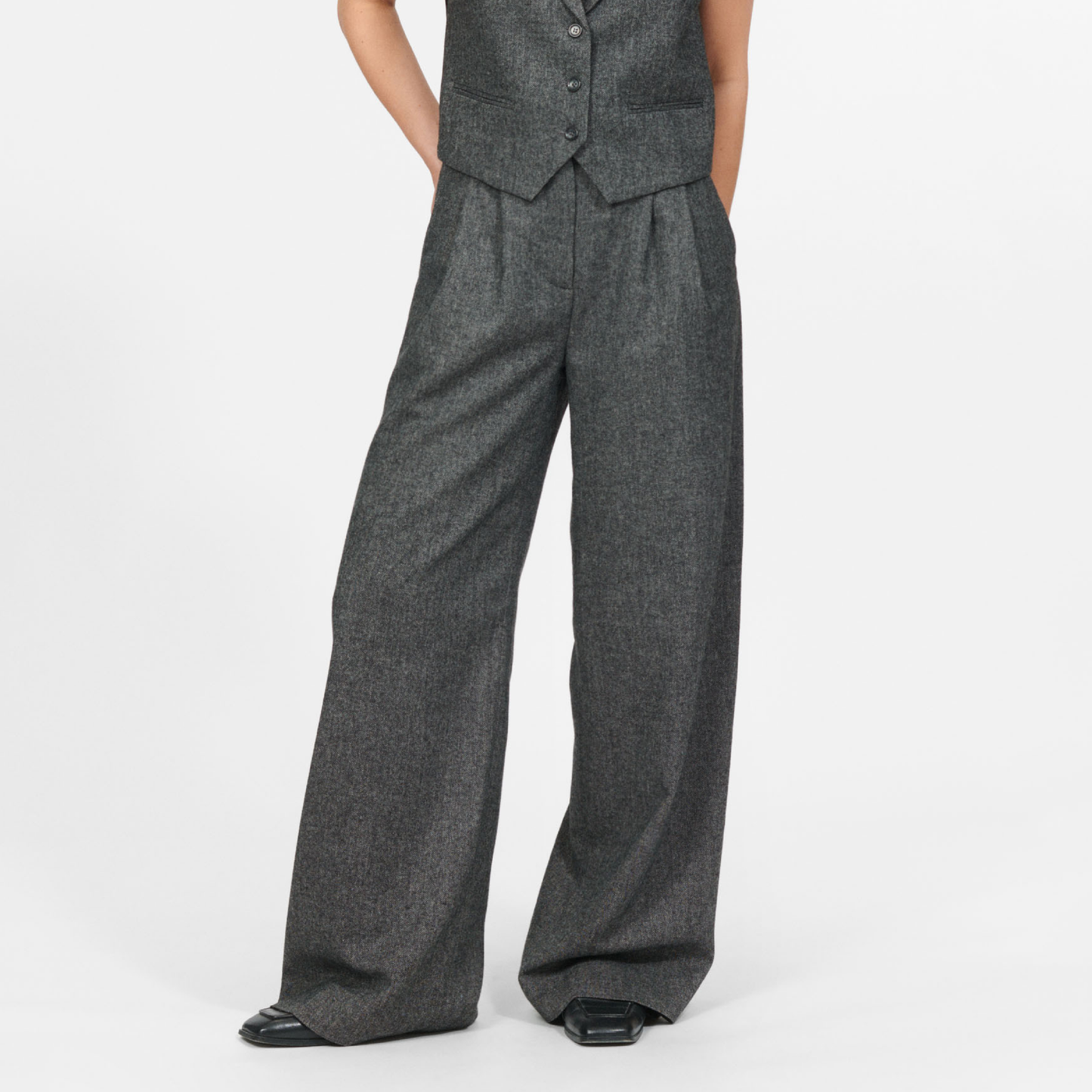 Russel Pants, Dark Grey Melange