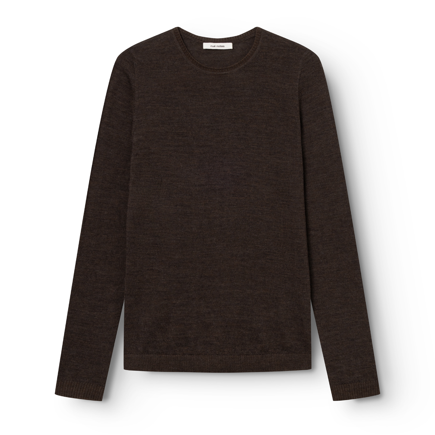 Davis Crewneck, Dark Brown Melange