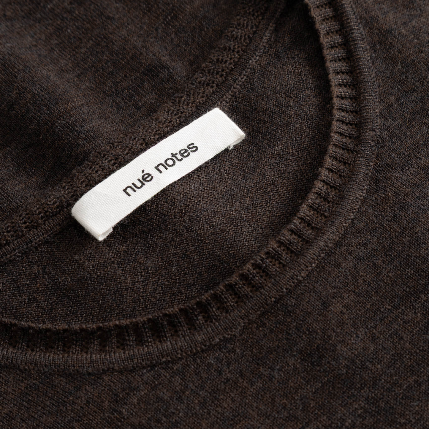 Davis Crewneck, Dark Brown Melange