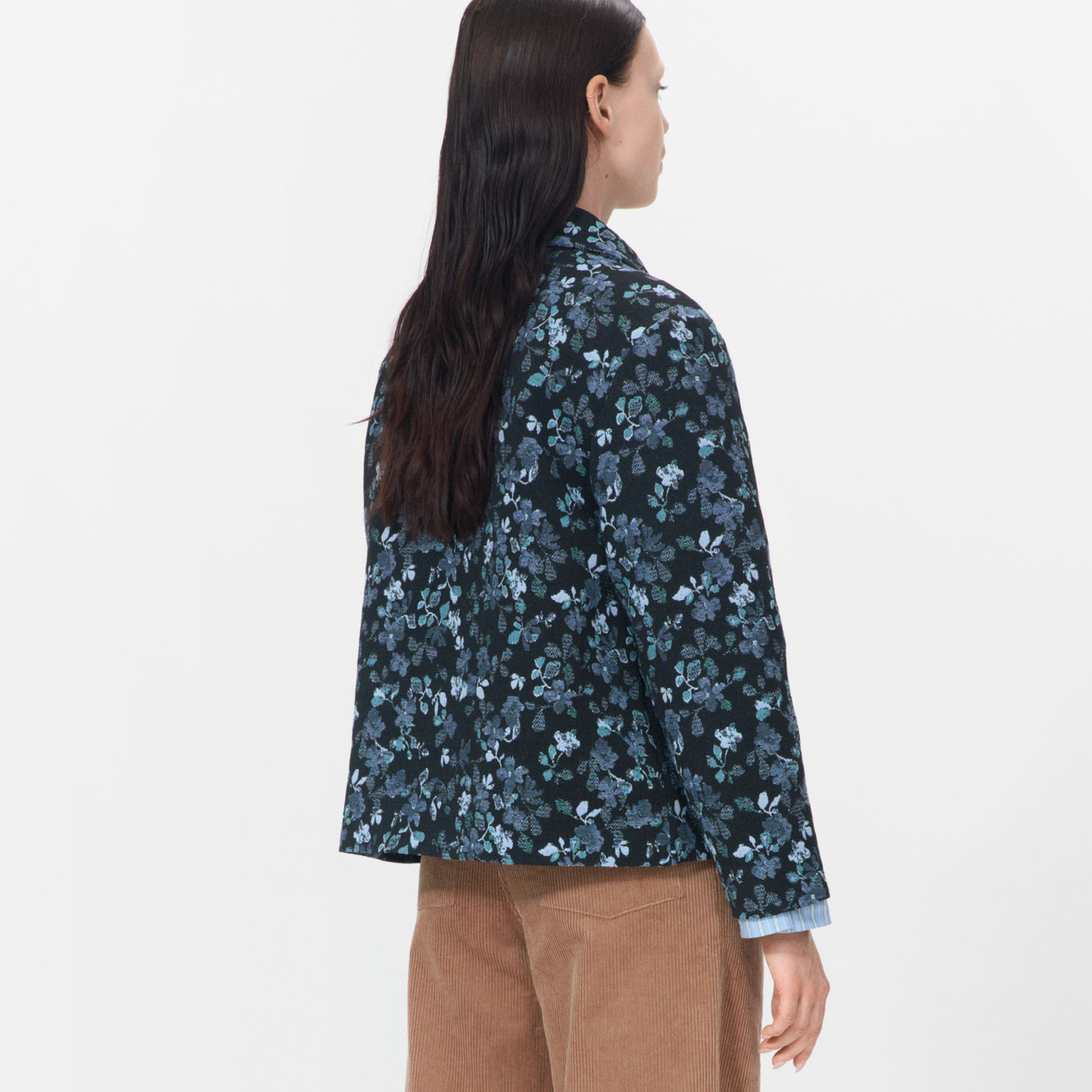 Presley Jacket, Floral Blue