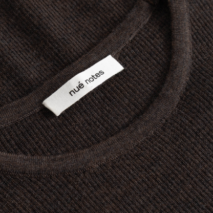 Chico Crewneck, Dark Brown Melange