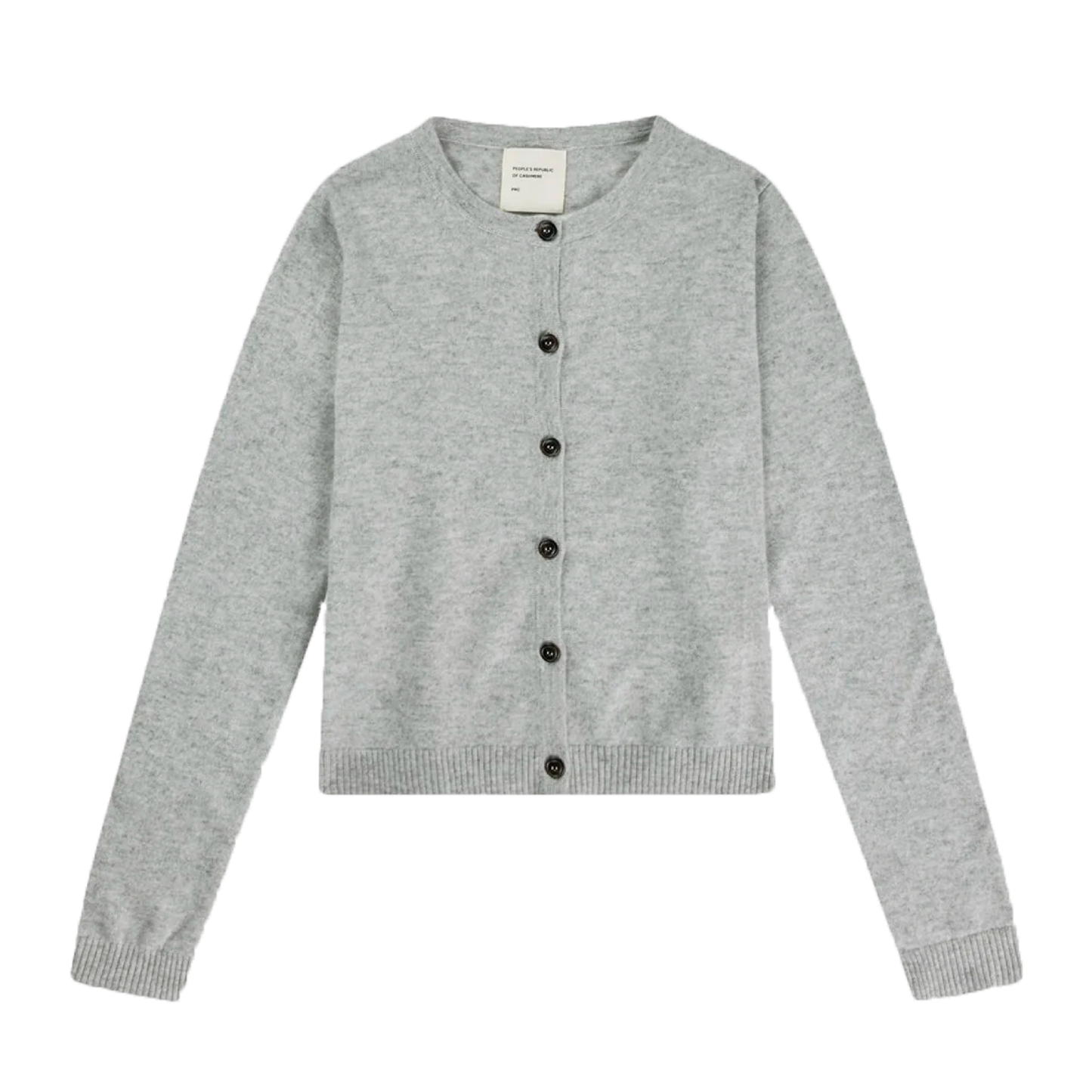Women's Cashmere O-Cardigan, Ash Grey
