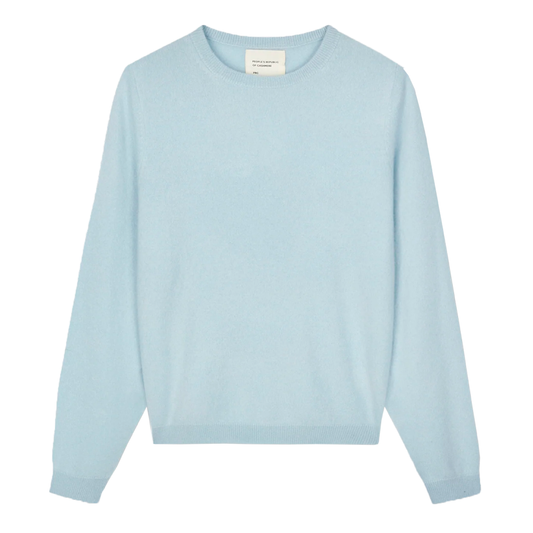 Women's Fitted Roundneck, Baby Blue