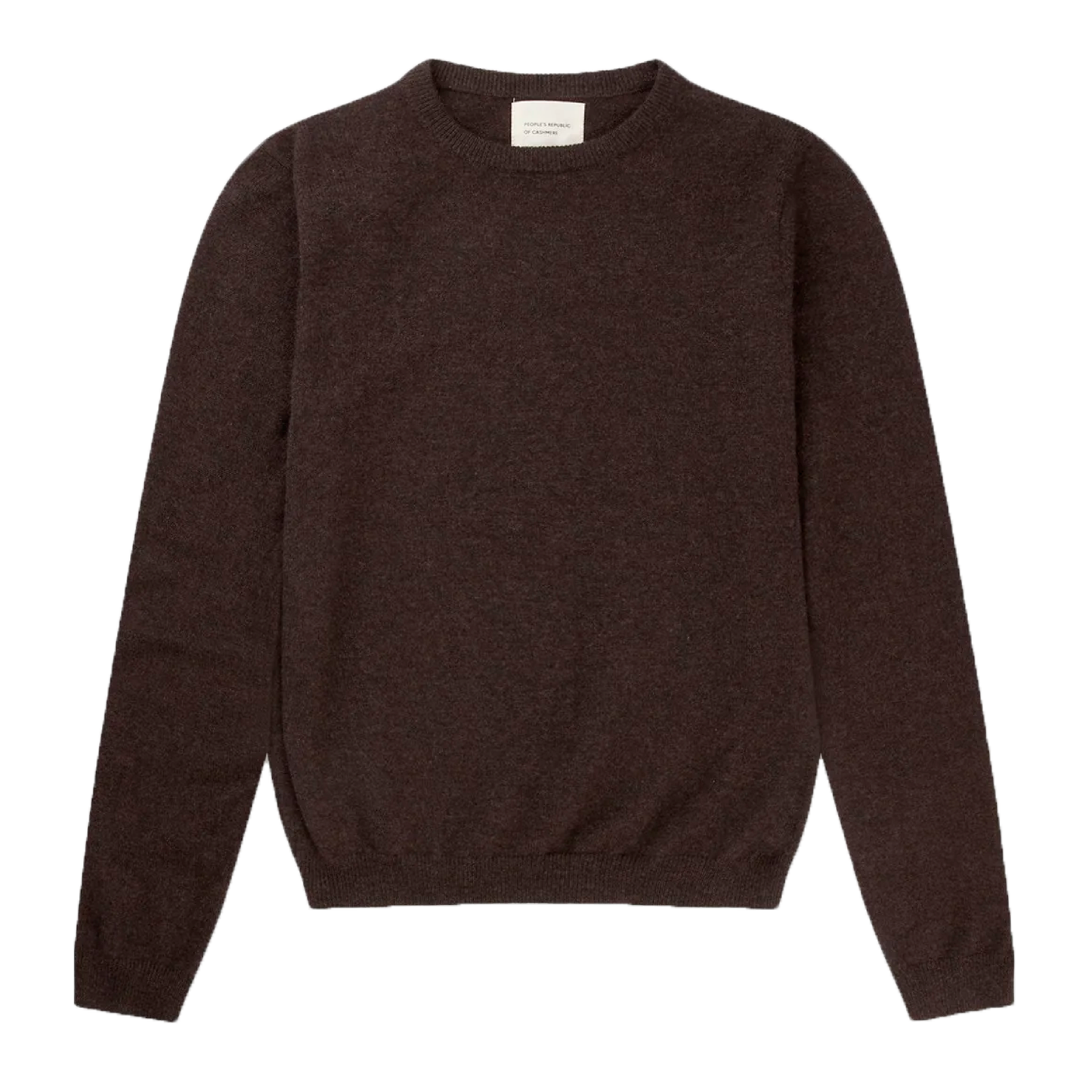 Women's Fitted Roundneck, Black Truffle