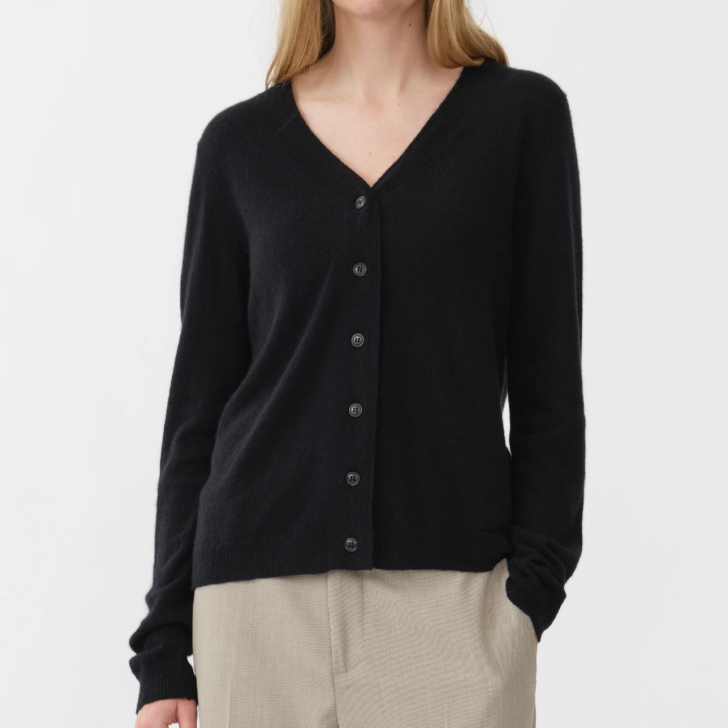 Air V-Cardigan, Black