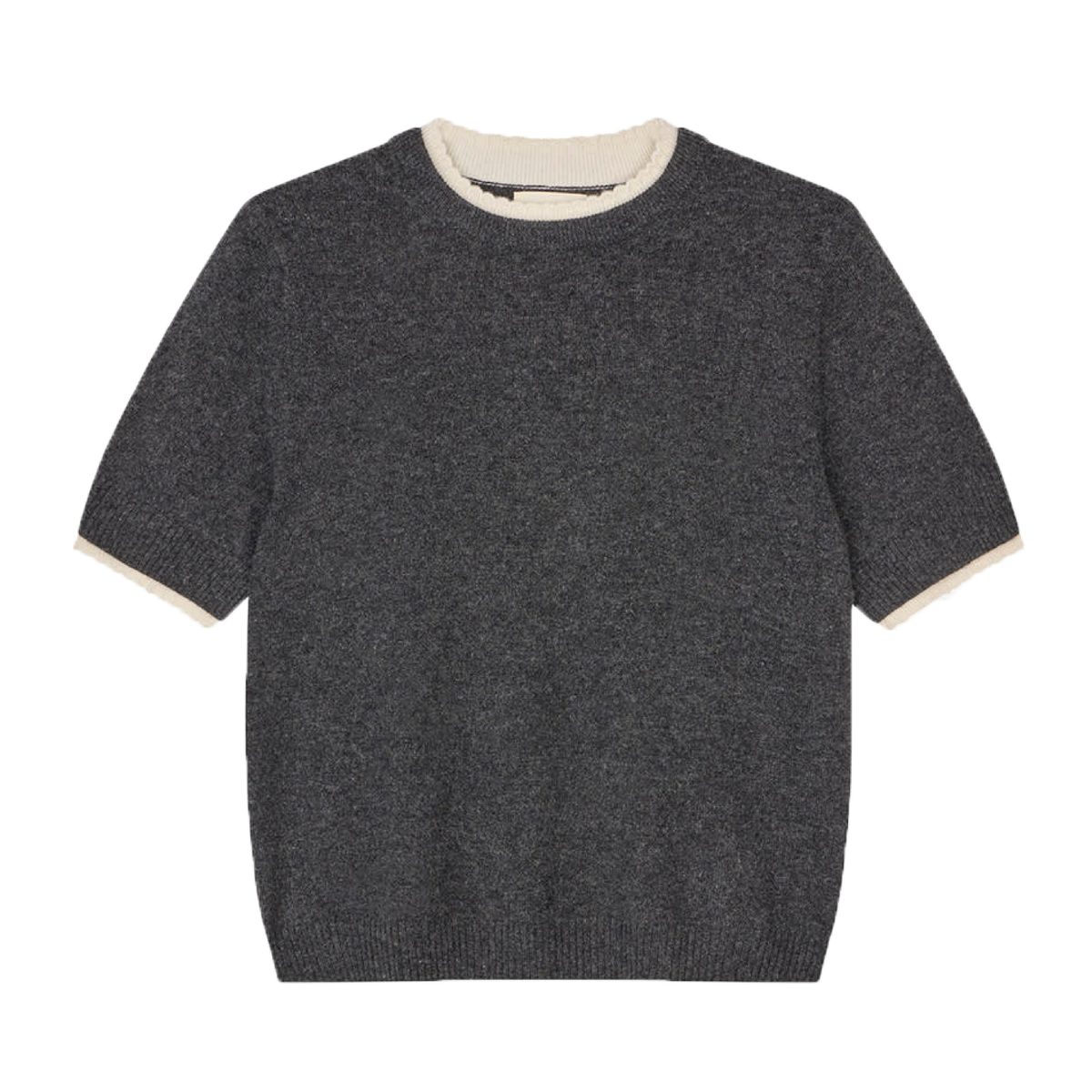 Women's Blouse, Dark Grey Crochet