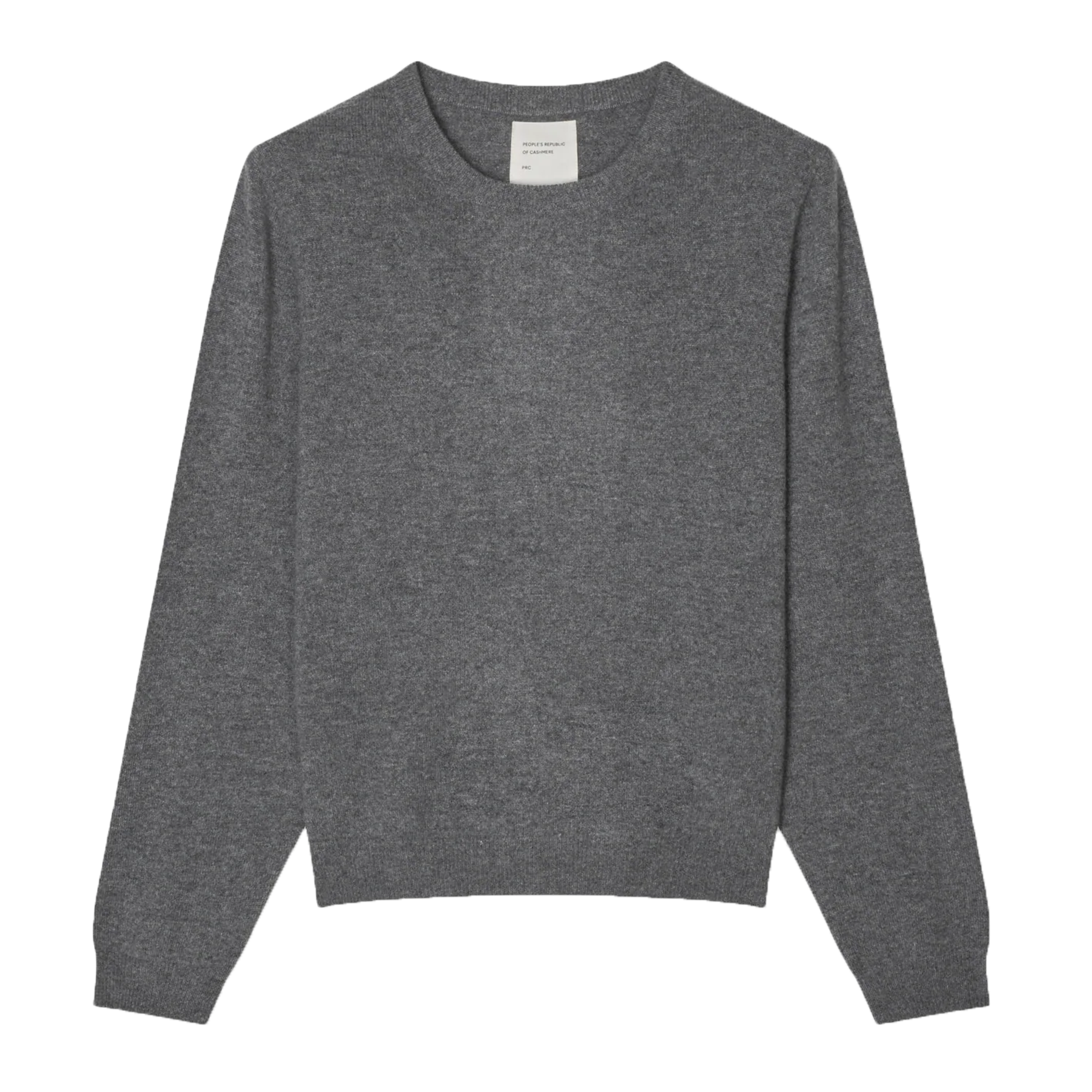 Women's Cashmere Classic Roundneck, Heather Grey