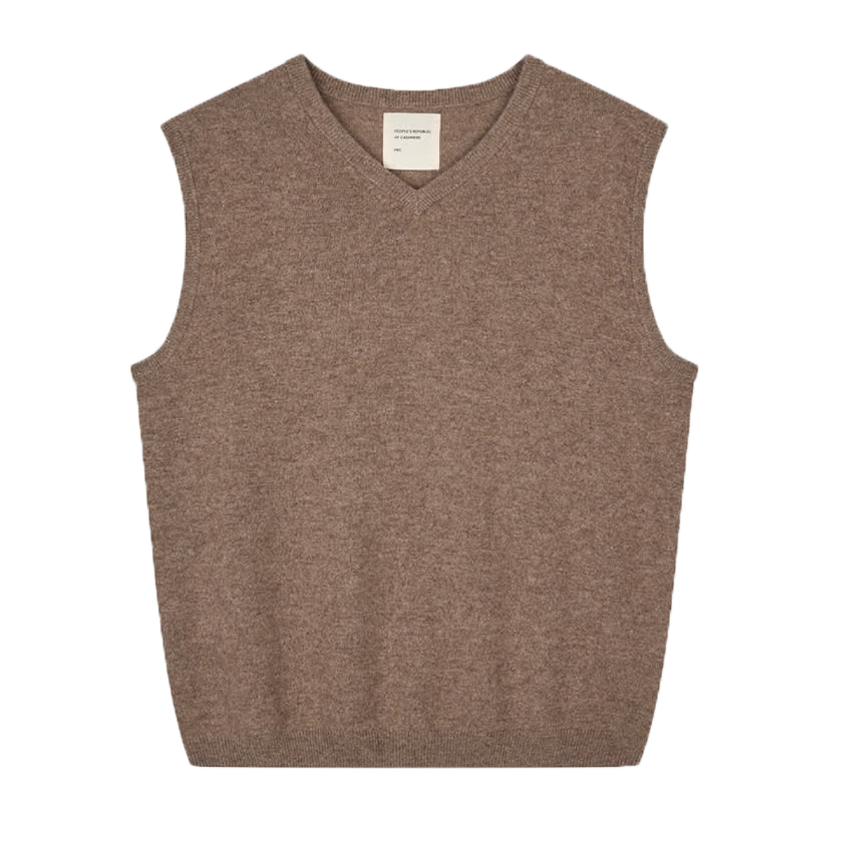 Women's Cashmere Vest, Truffle