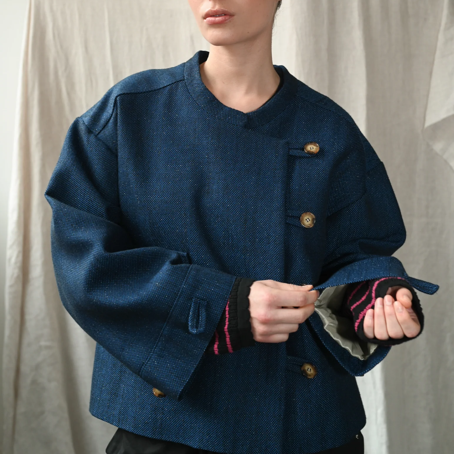 Mimi Indigo Wool Jacket