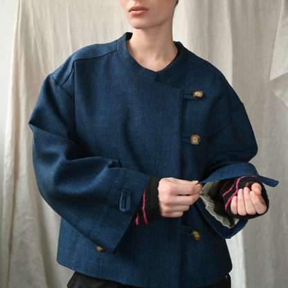 Mimi Indigo Wool Jacket