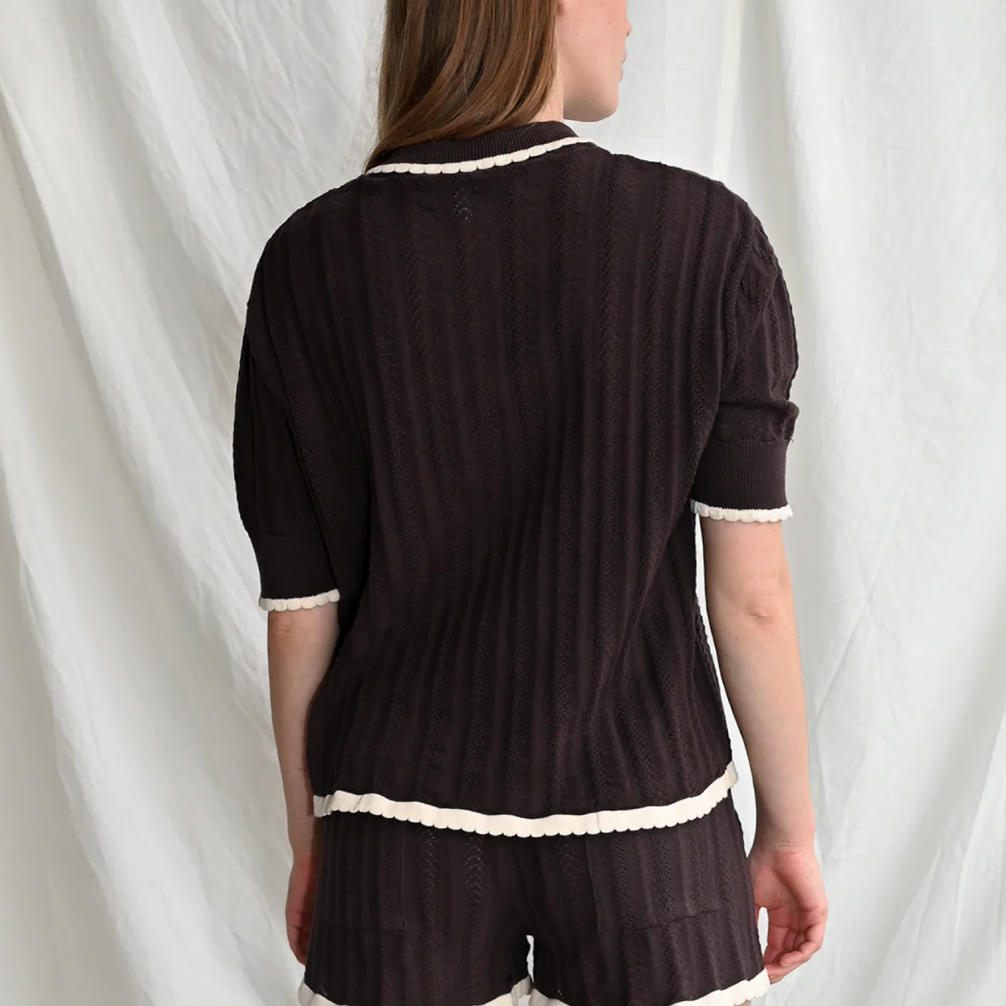Georg Knit Polo, Brun