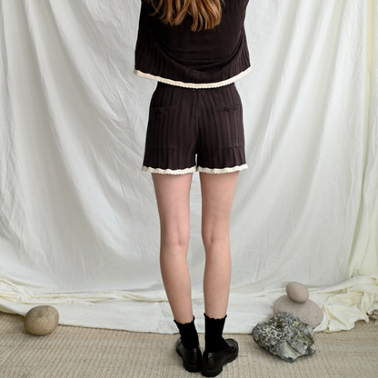 Georg Knit Shorts, Brun