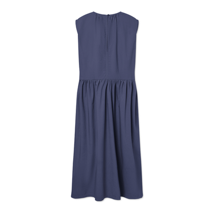 Diane Organic Garment Dyed Poplin, Dark Navy