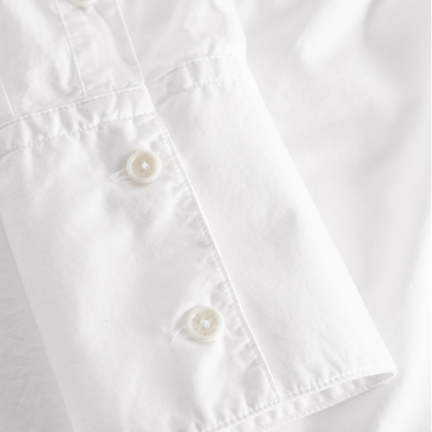 Sylina Garment Dyed Poplin Skjorte, White