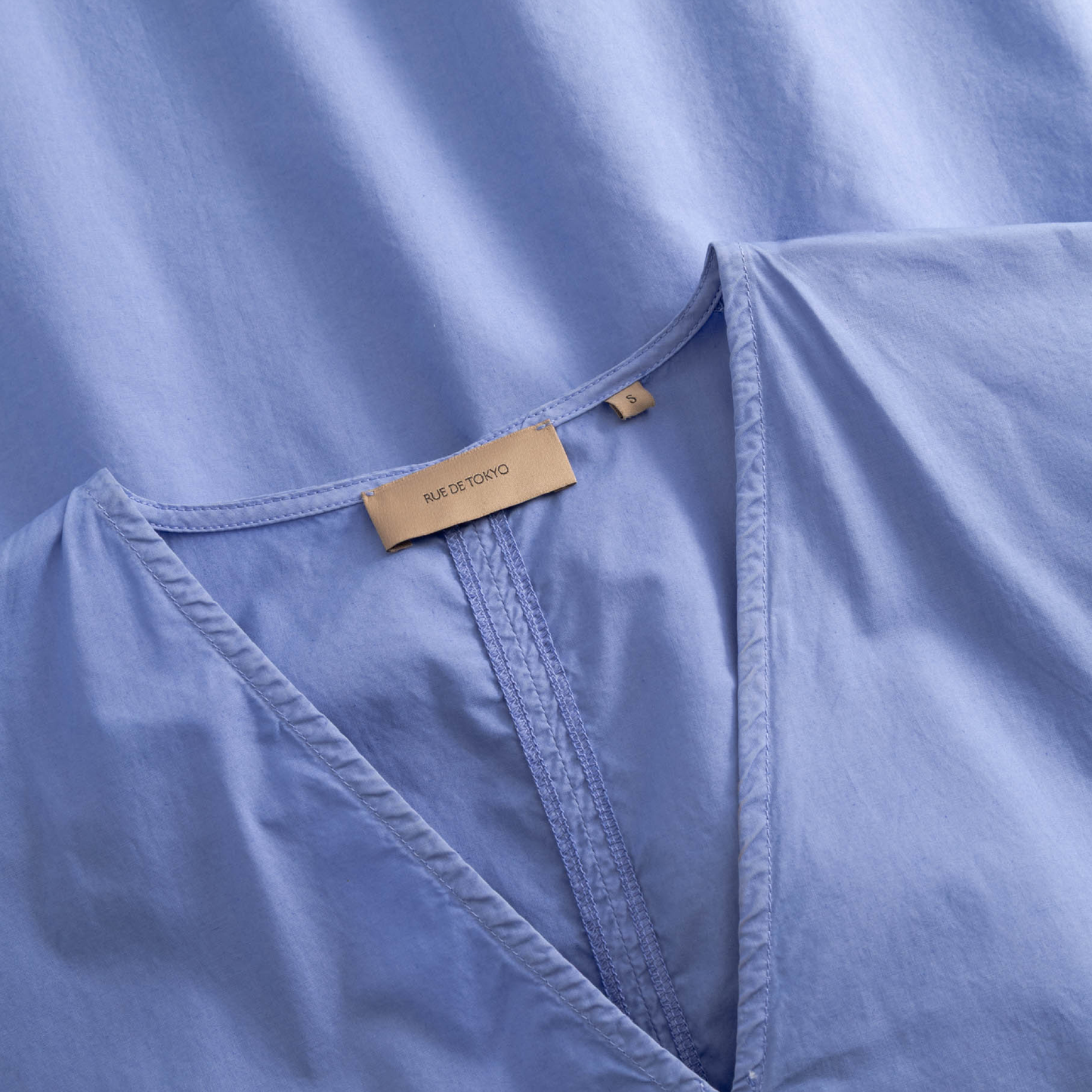 Dalila Poplin Kjole, Blue Bonnet