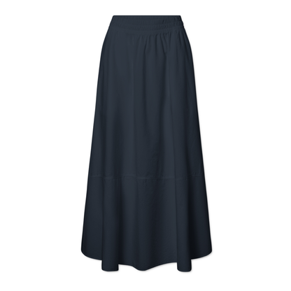 Petula Garment Dyed Poplin Nederdel, Dark Navy