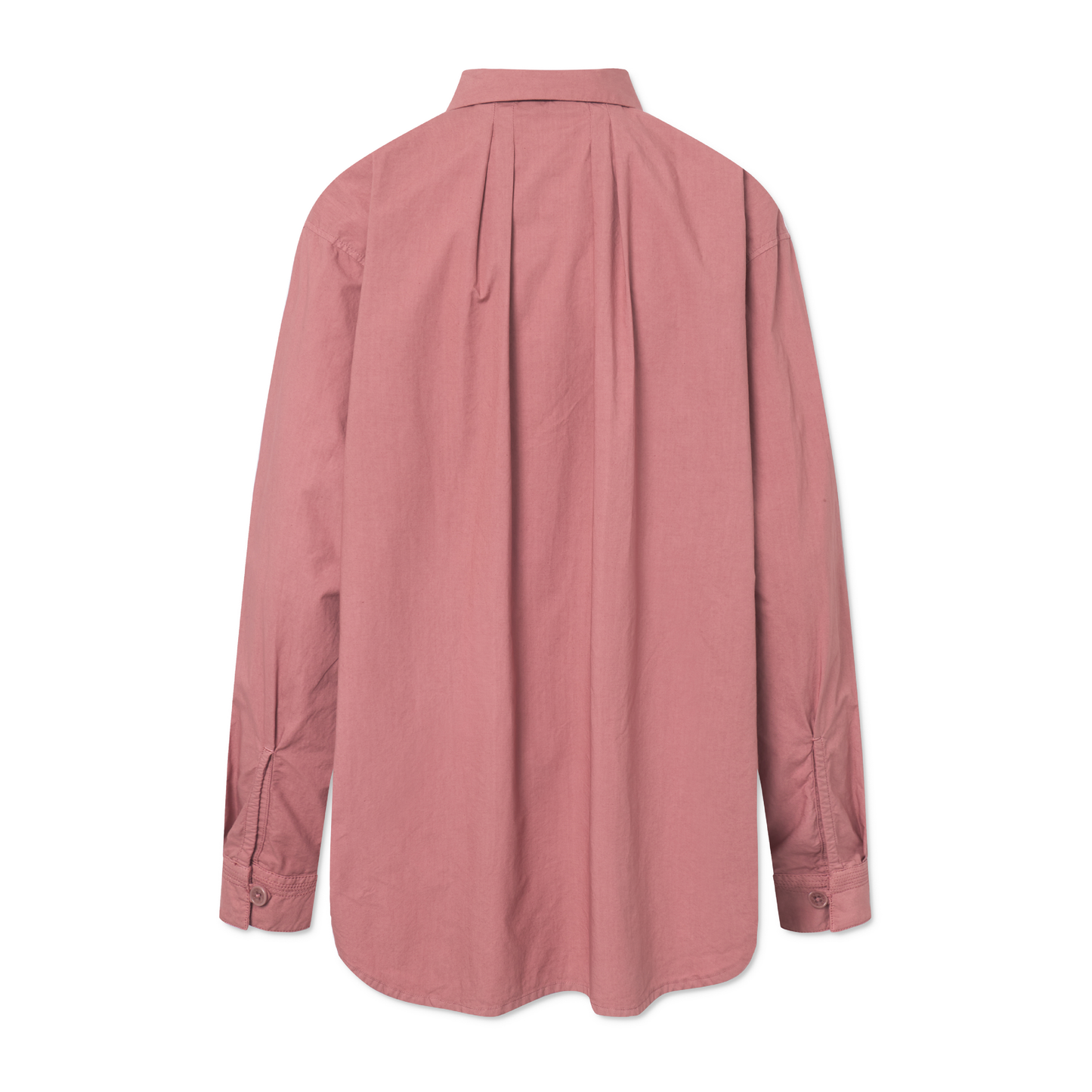 Shelby Garment Dyed Poplin Skjorte, Withered Rose