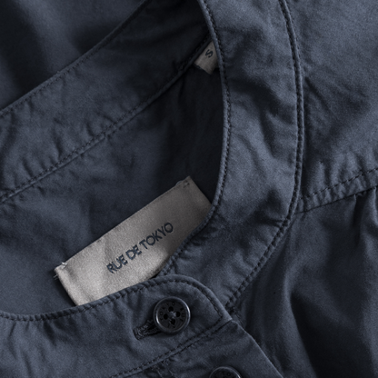 Sabine Garment Dyed Poplin, Dark Navy