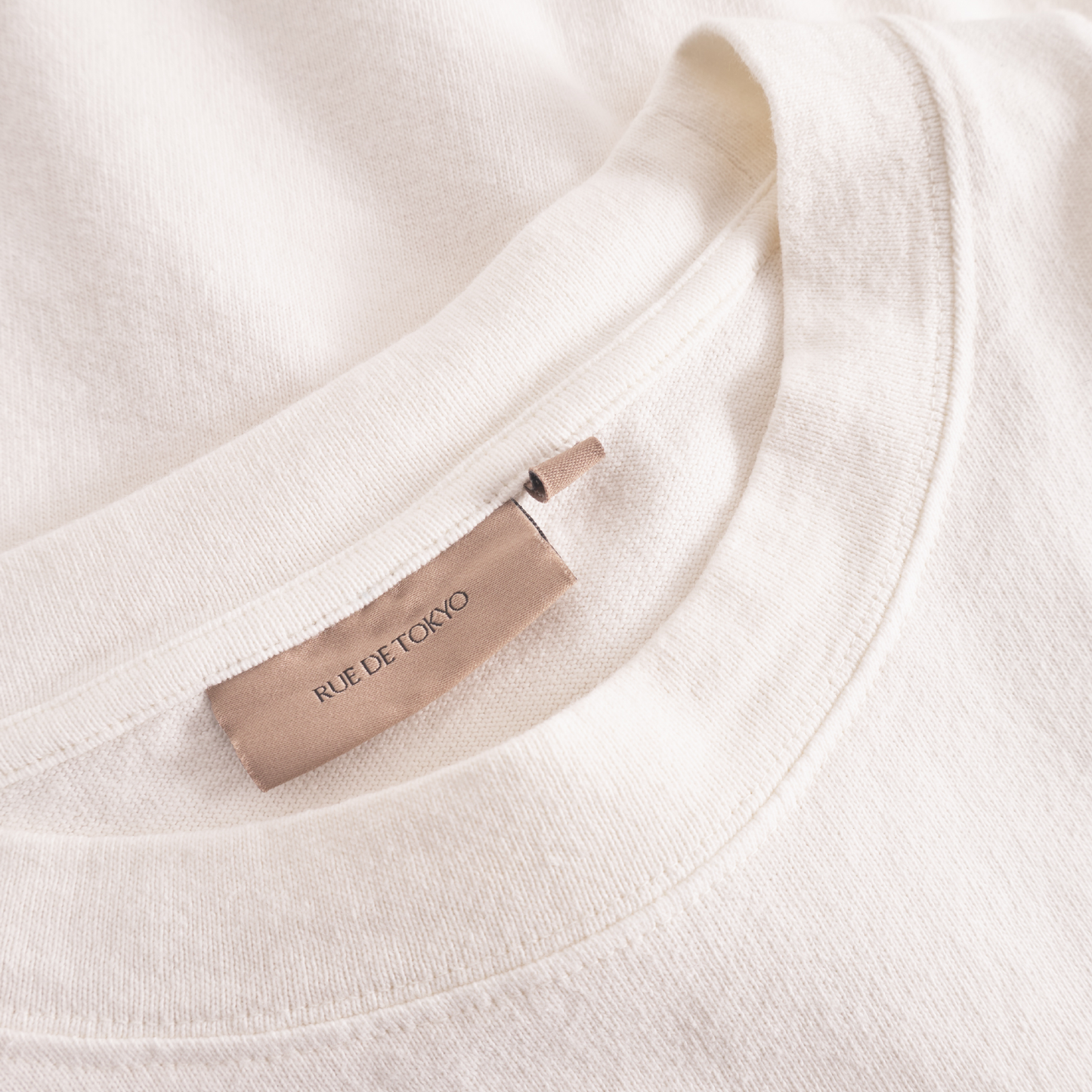 Teagan Garment Dyed Light Jersey, Parchment White